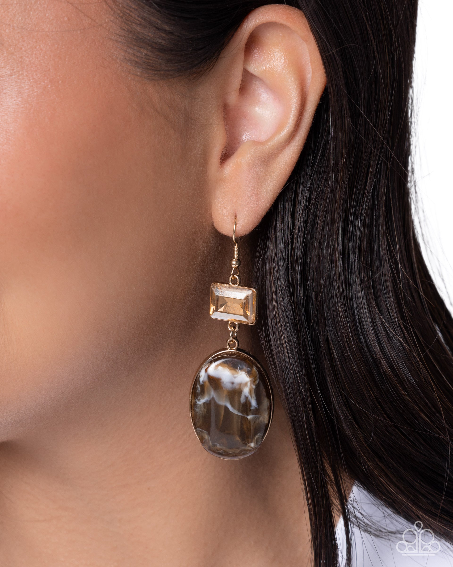 Saturated Swirls - Paparazzi Earring Image
