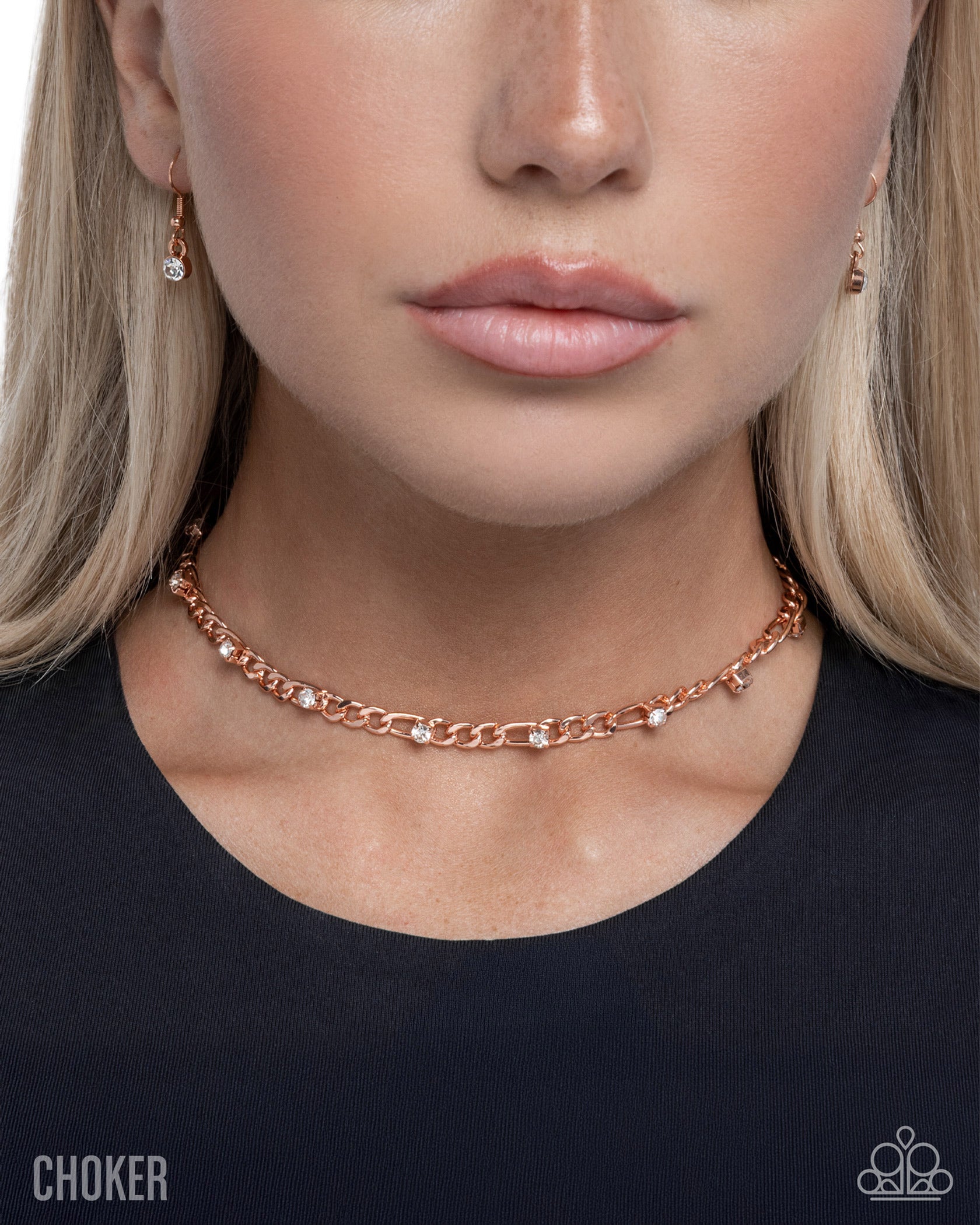 Immense Sparkle - Copper - Paparazzi Necklace Image