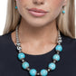 Earthy Filter - Blue - Paparazzi Necklace Image