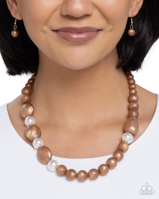 Malibu Mosaic - Brown - Paparazzi Necklace Image