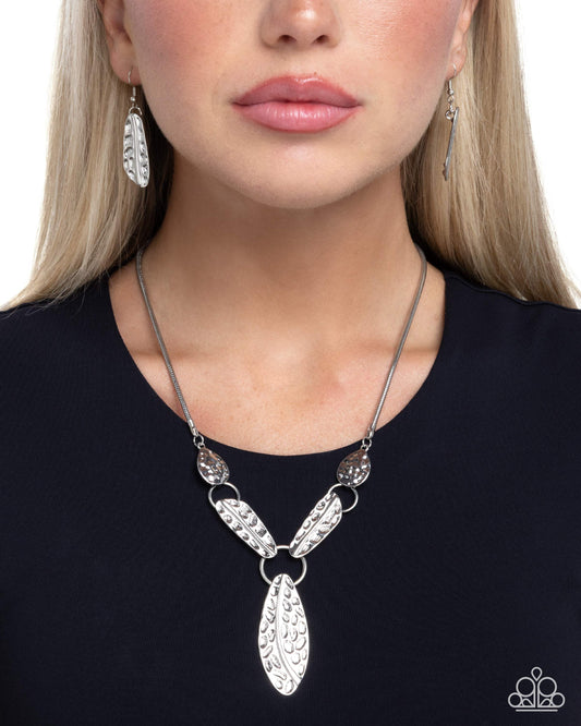 Handcrafted Hierarchy - Silver - Paparazzi Necklace Image