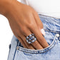 Strategically Shimmery - Blue - Paparazzi Ring Image