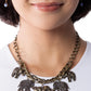 Elephant Herd - Brass - Paparazzi Necklace Image