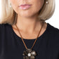 Brazen Bloom - Brass - Paparazzi Necklace Image