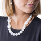 Malibu Mosaic - White - Paparazzi Necklace Image