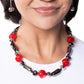 Danger Zone Delight - Red - Paparazzi Necklace Image