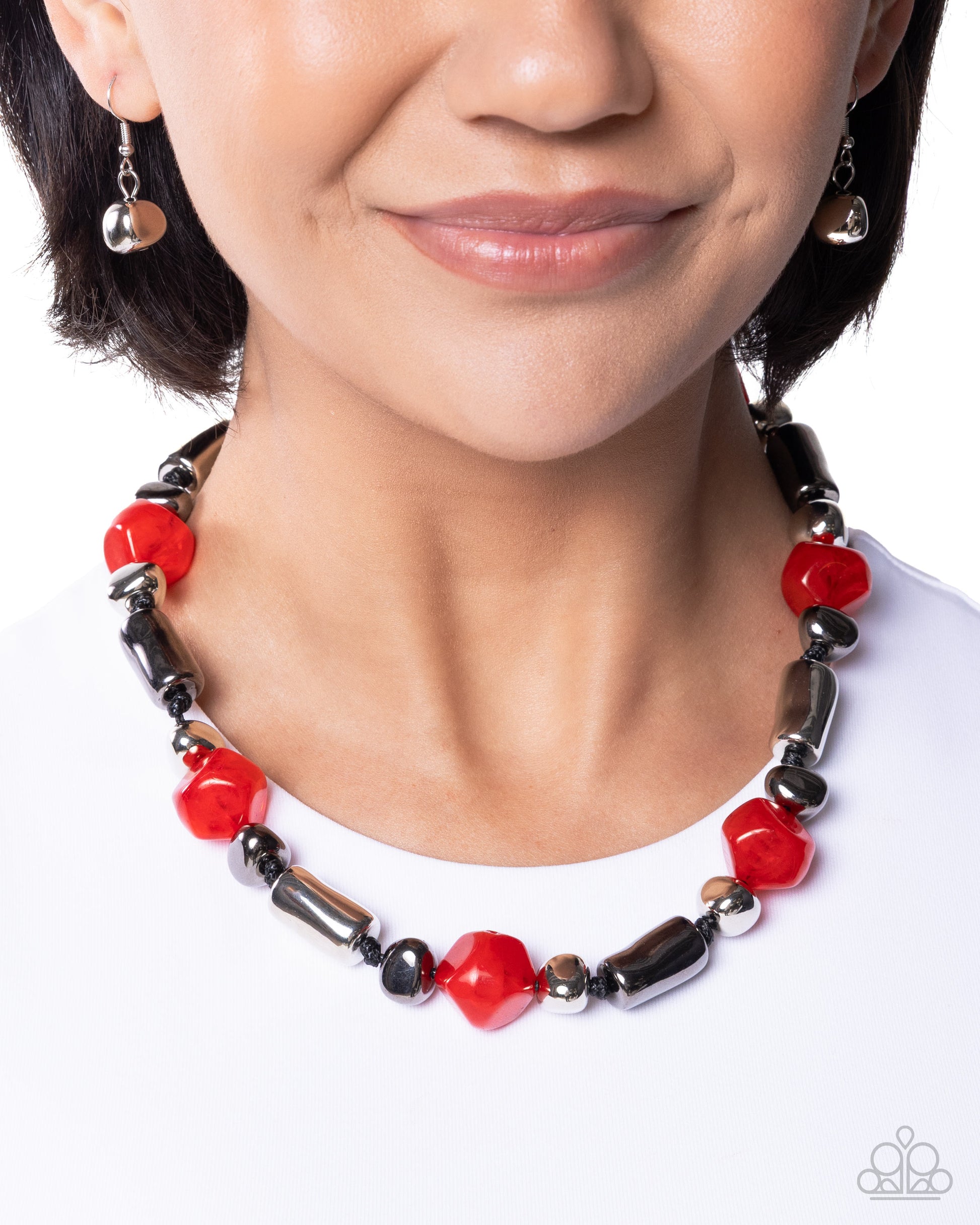 Danger Zone Delight - Red - Paparazzi Necklace Image