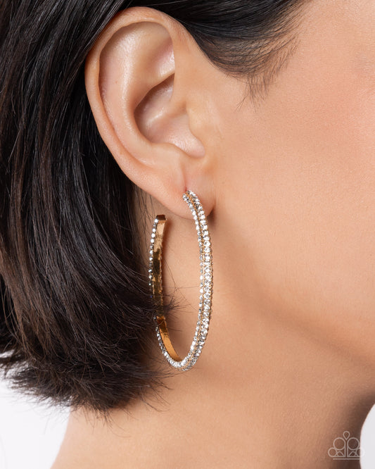 Solemn Shimmer - Paparazzi Earring Image