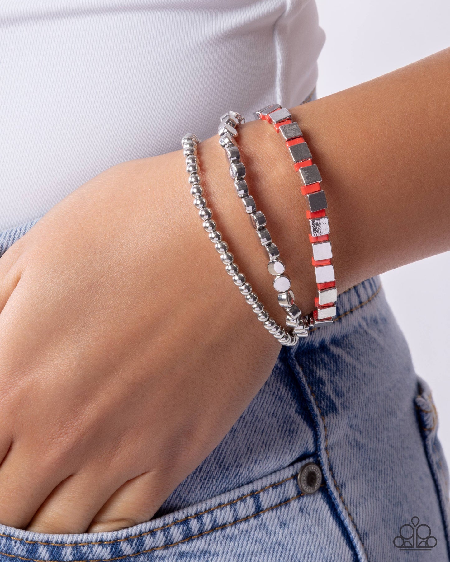 Runway Ranking - Red - Paparazzi Bracelet Image