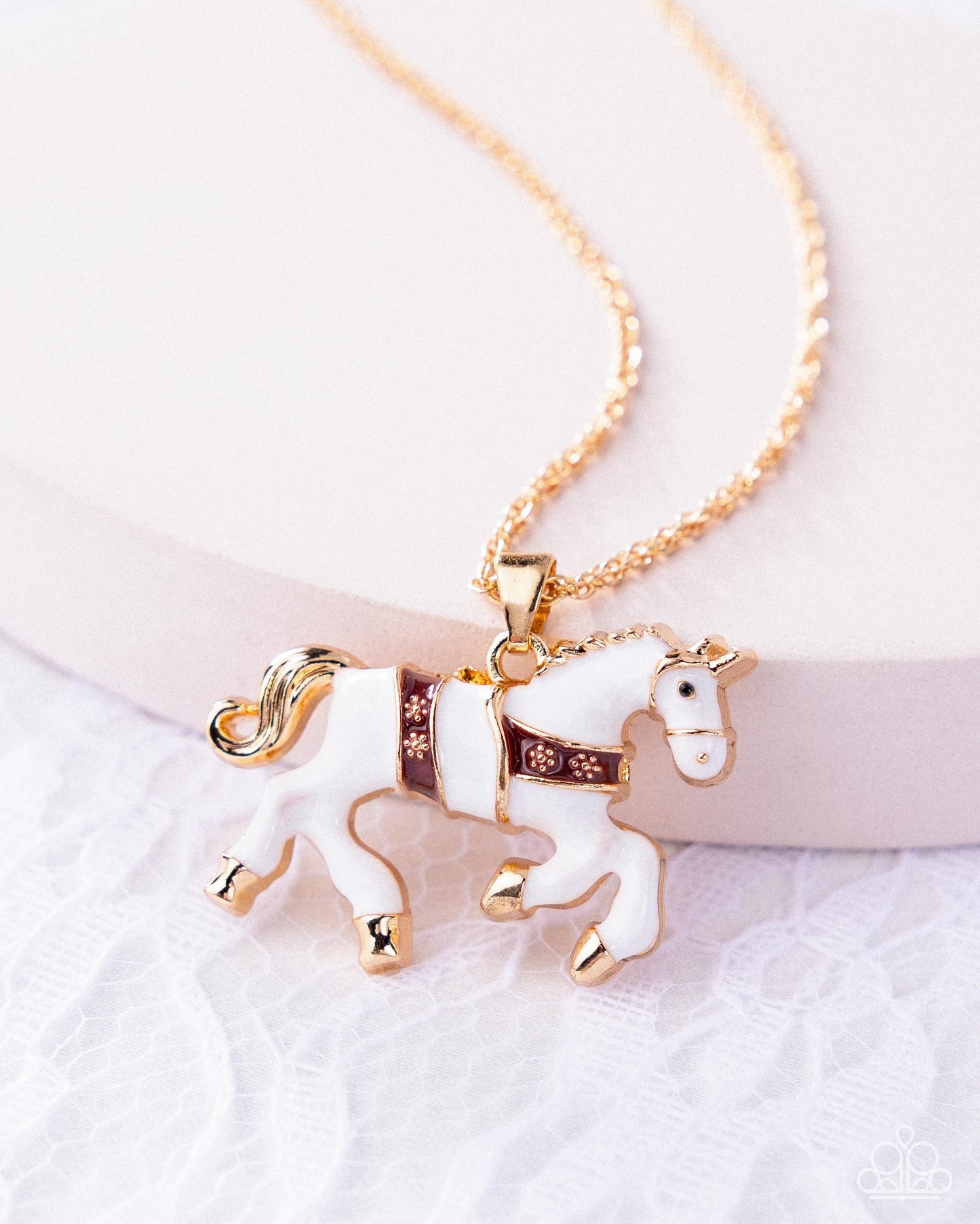 Sleigh Ride - Red - Paparazzi Necklace Image