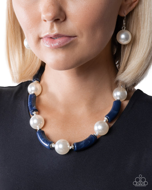 Malibu Memory - Blue - Paparazzi Necklace Image