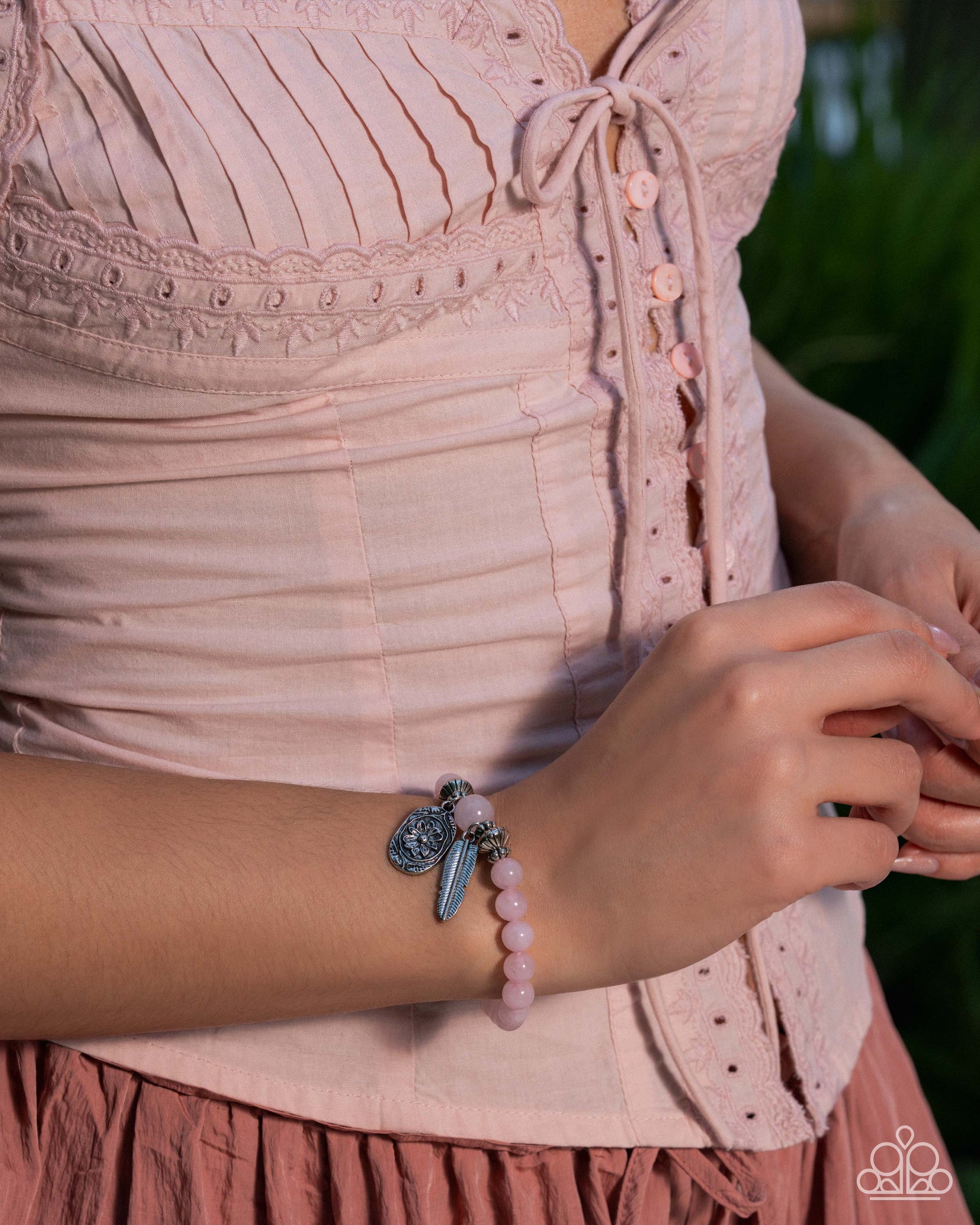 Rustic Rubato - Pink - Paparazzi Bracelet Image