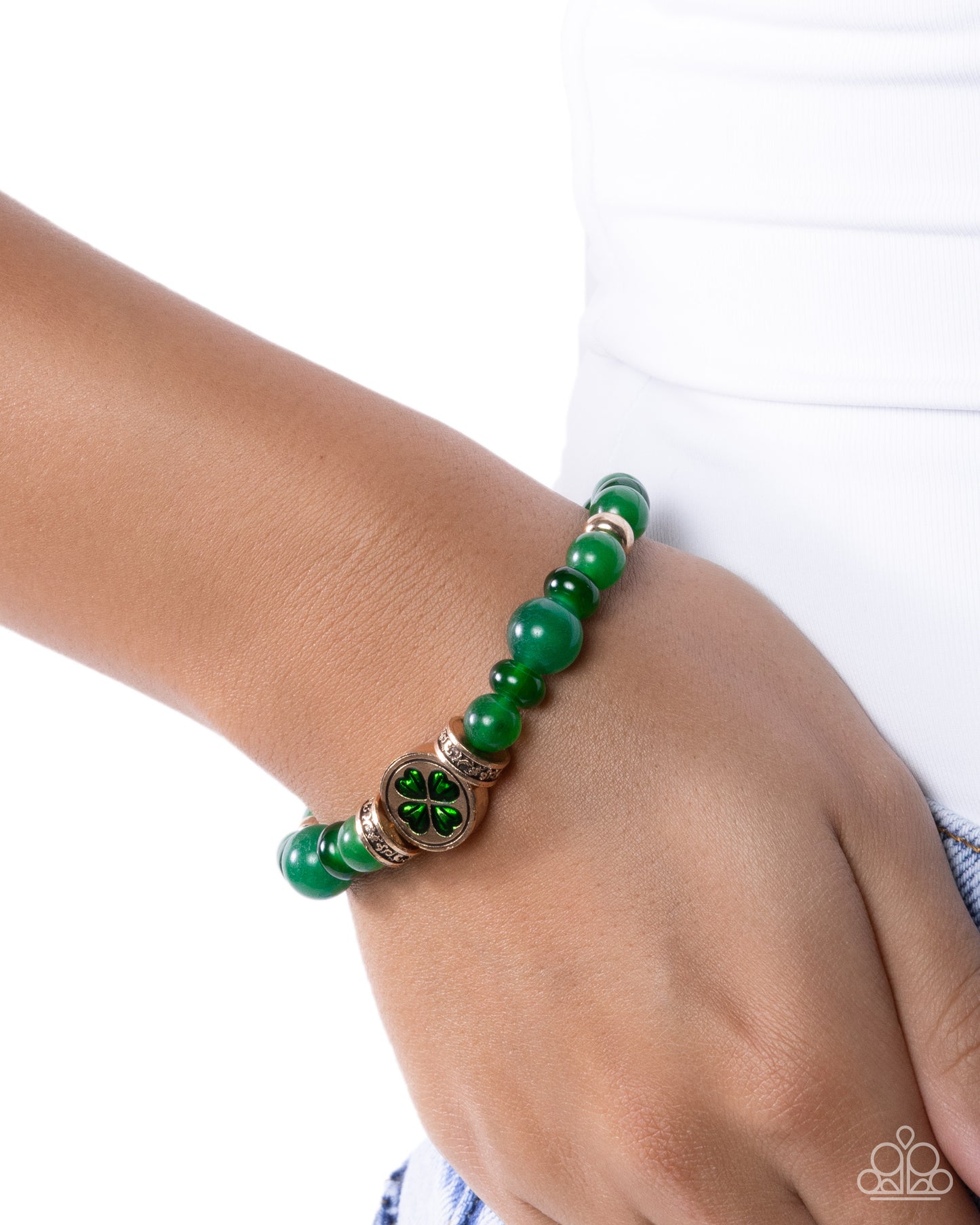Lucky Lineup - Green - Paparazzi Bracelet Image