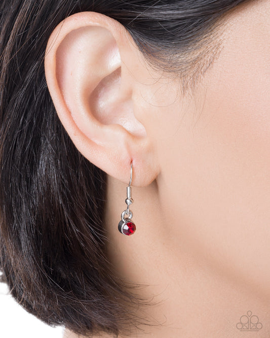 Heavenly Honor - Red - Paparazzi Necklace Image