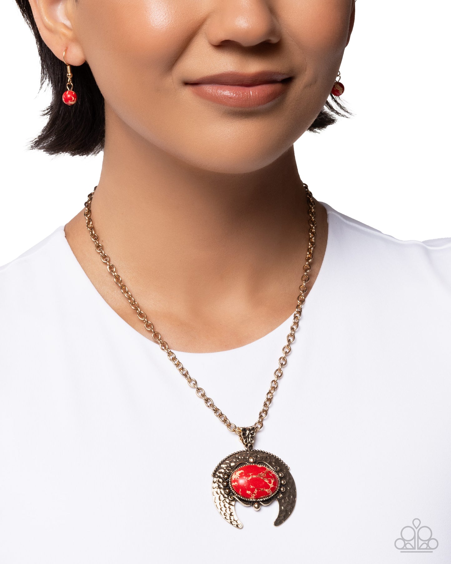 Ephemeral Element - Red - Paparazzi Necklace Image
