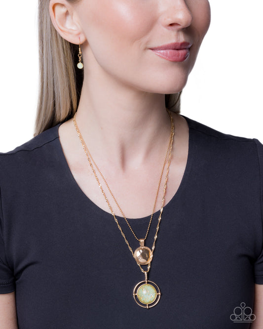 Ethereal Encore - Green - Paparazzi Necklace Image