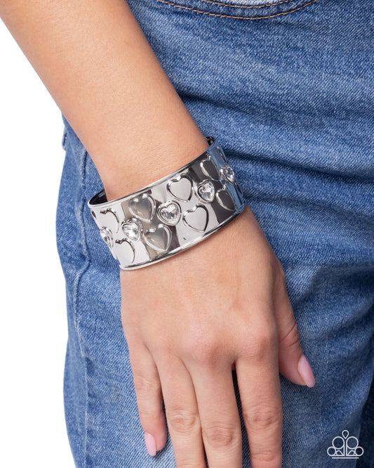Loveable Labor - White - Paparazzi Bracelet Image