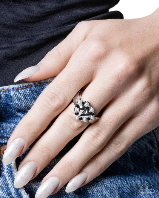 Polished Patron - Black - Paparazzi Ring Image