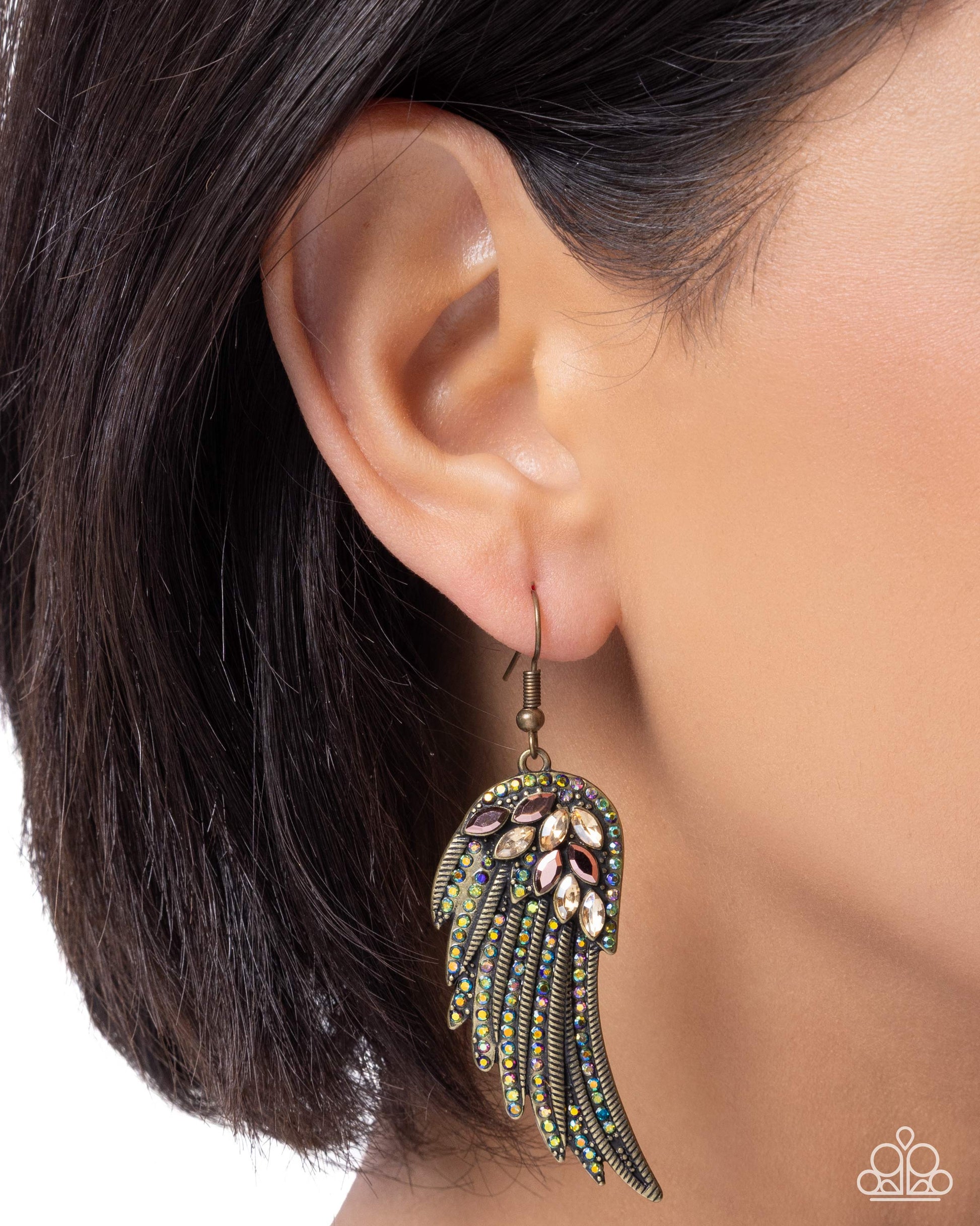 Angelic Angles - Paparazzi Earring Image