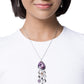 Oval Observation - Purple - Paparazzi Necklace Image