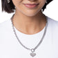 Cheerful Cupid - Silver - Paparazzi Necklace Image
