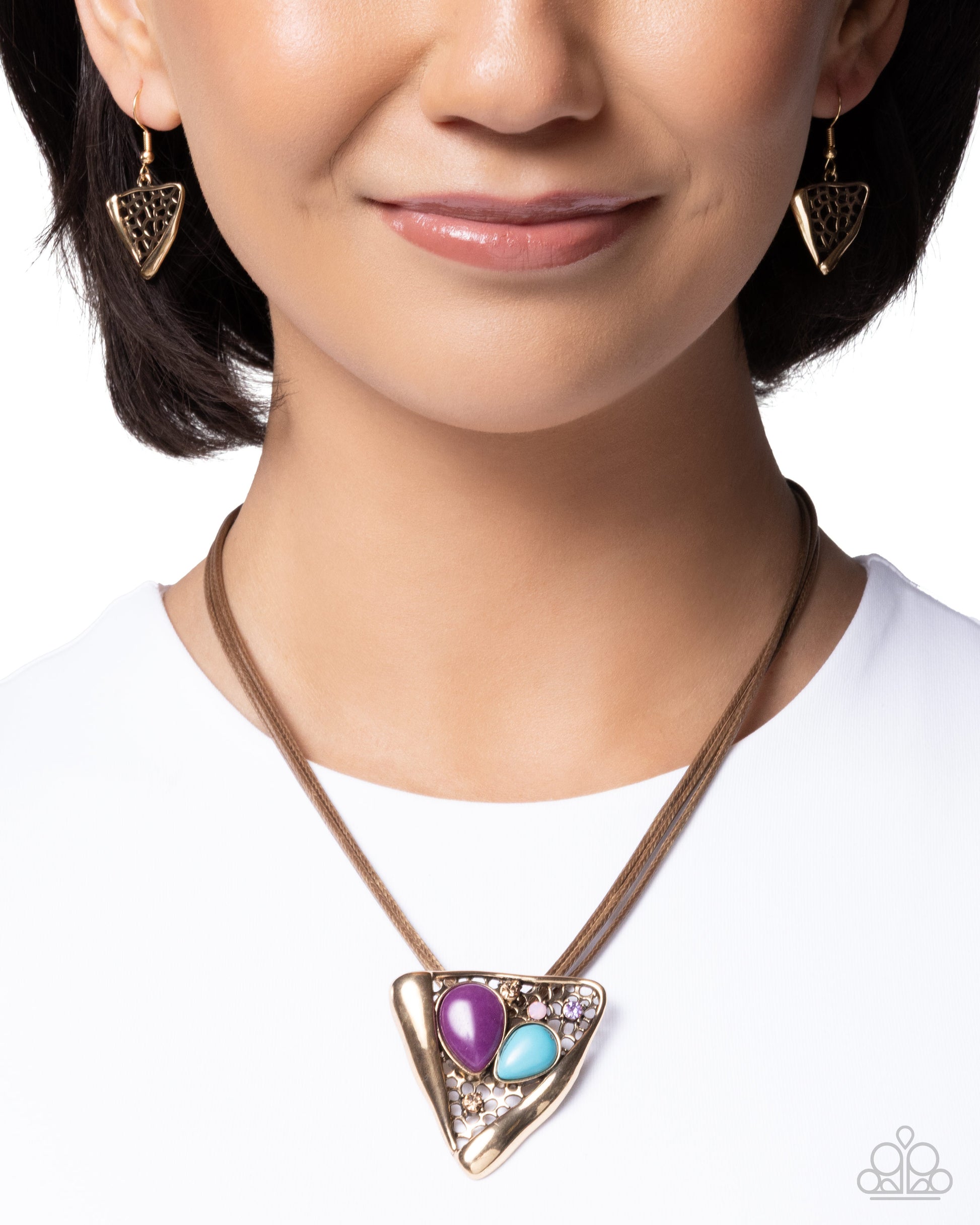 Runaway Rusticity - Purple - Paparazzi Necklace Image