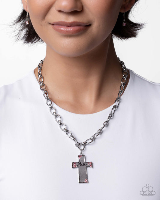Faithful Flair - Pink - Paparazzi Necklace Image