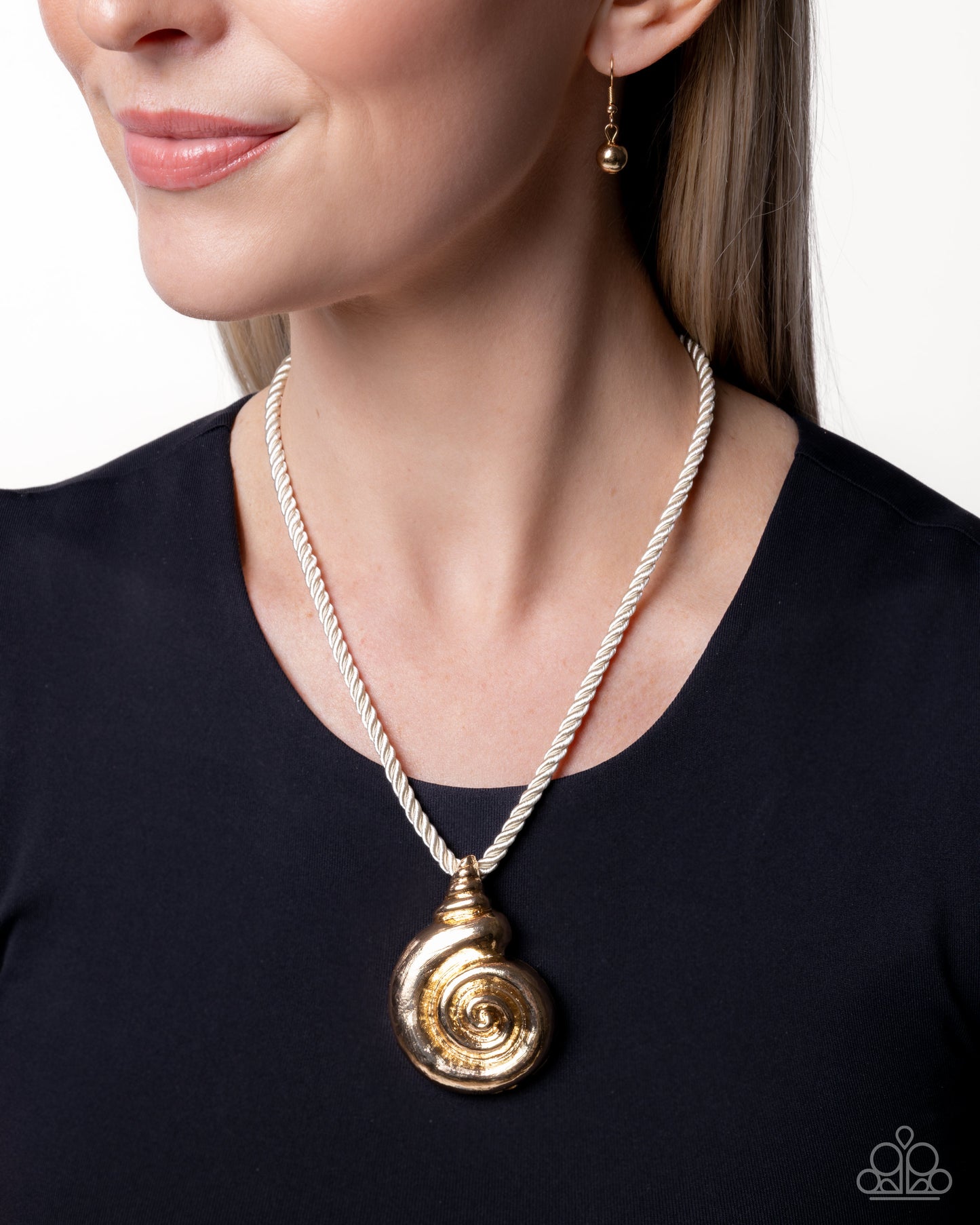 Coastal Chance - Gold - Paparazzi Necklace Image