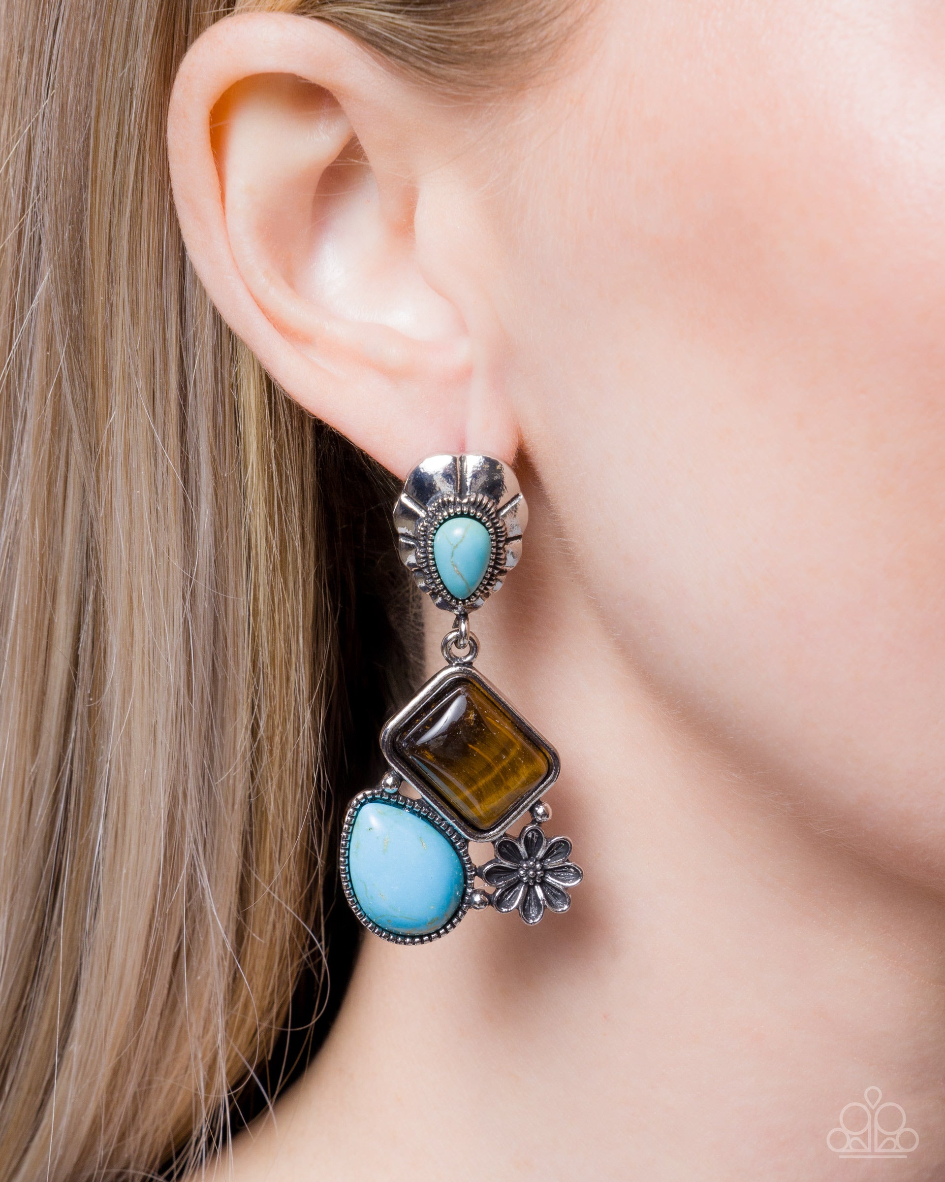 Blazing Bravado - Paparazzi Earring Image