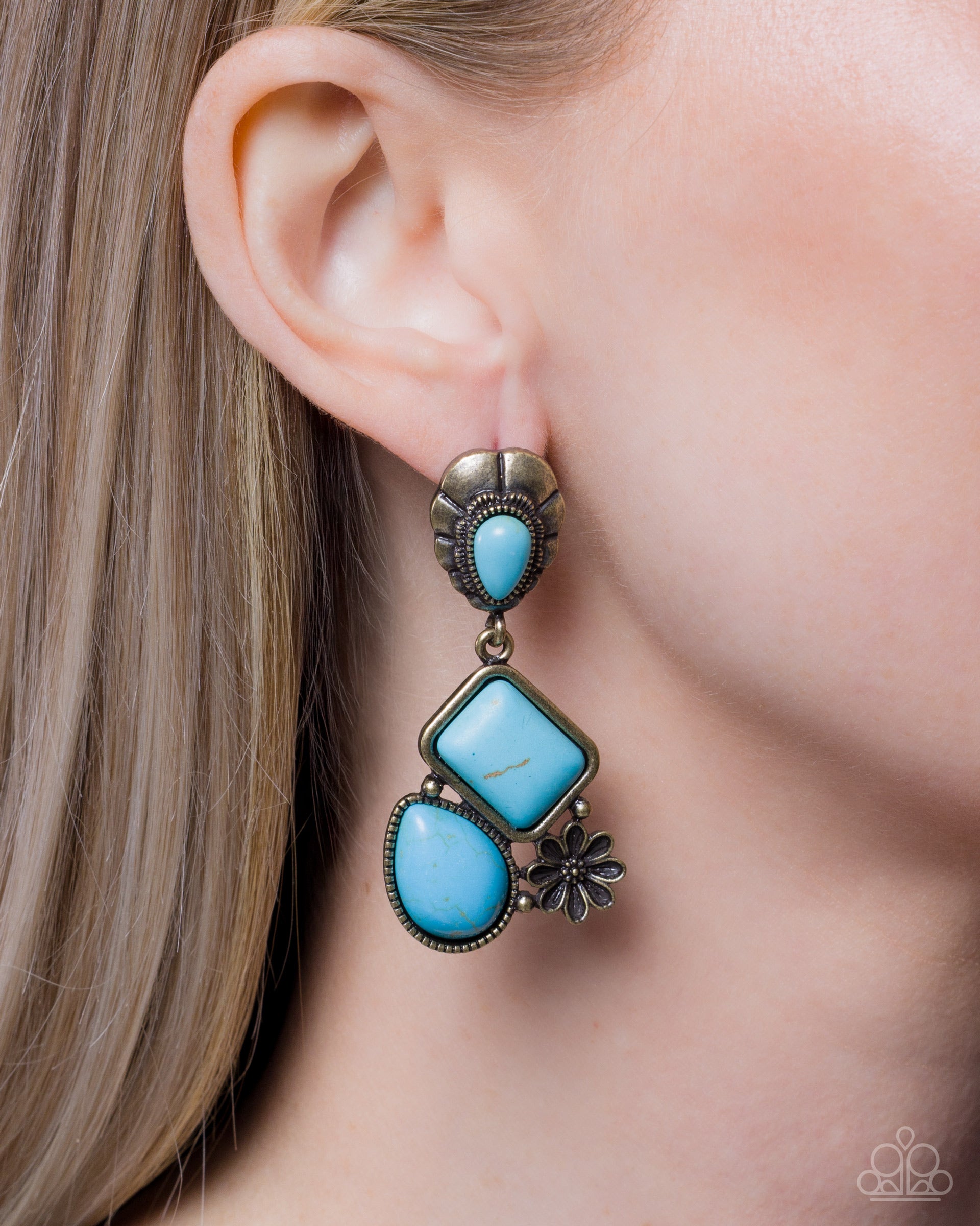 Blazing Bravado - Paparazzi Earring Image