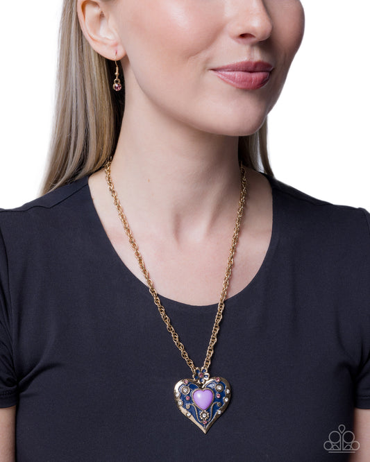 Courting Century - Purple - Paparazzi Necklace Image