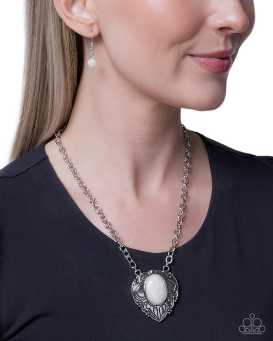 Sonoran Symphony - White - Paparazzi Necklace Image