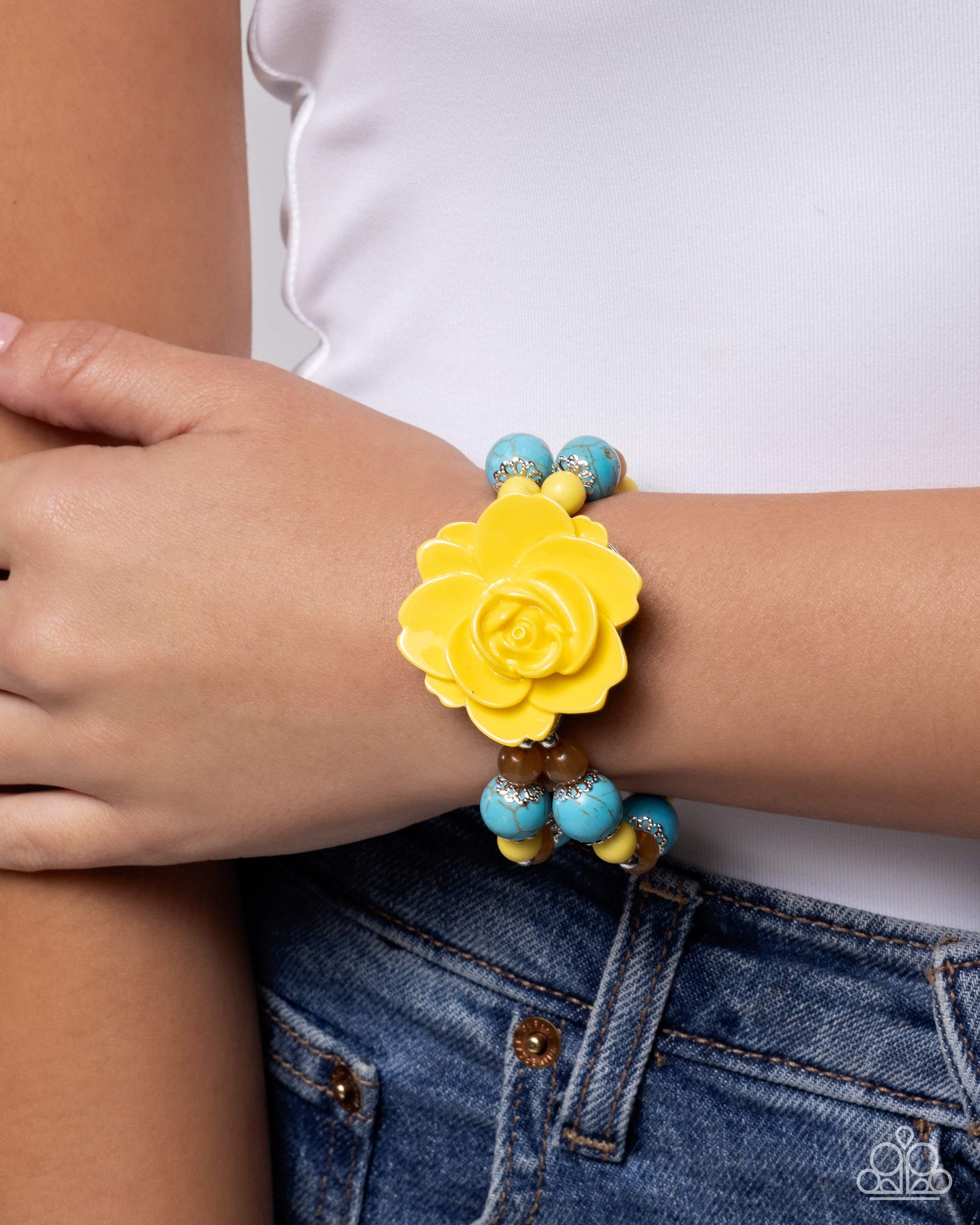 Desert Grace - Yellow - Paparazzi Bracelet Image