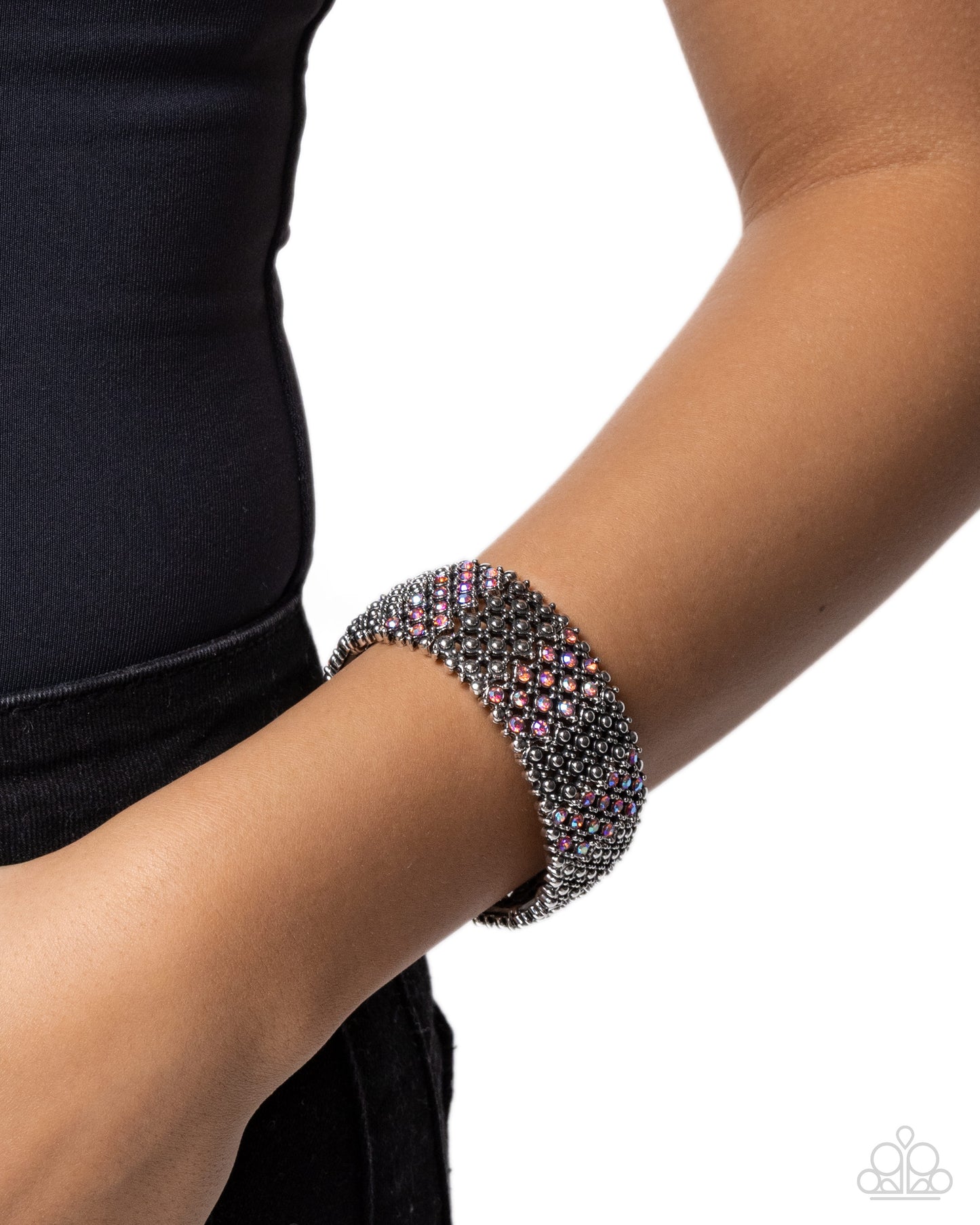 Precious Patchwork - Pink - Paparazzi Bracelet Image