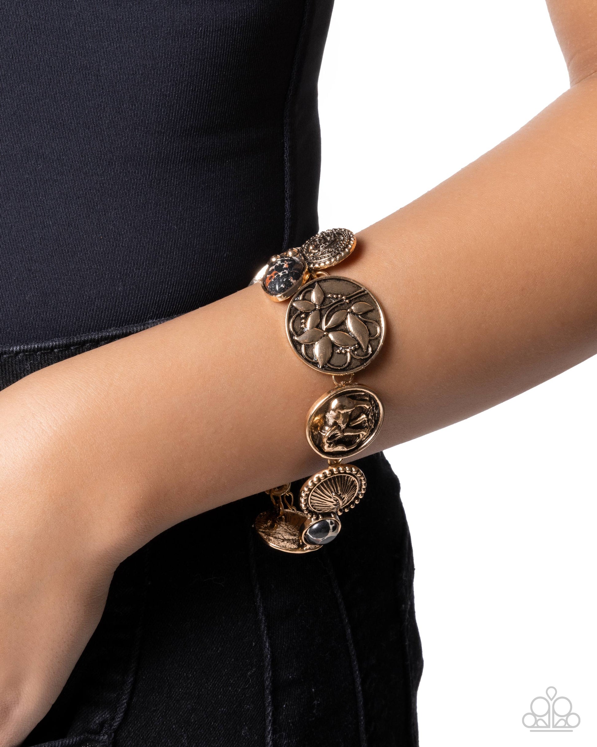 Relentless Roar - Black - Paparazzi Bracelet Image