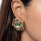 Stubborn Spirals - Green - Paparazzi Earring Image