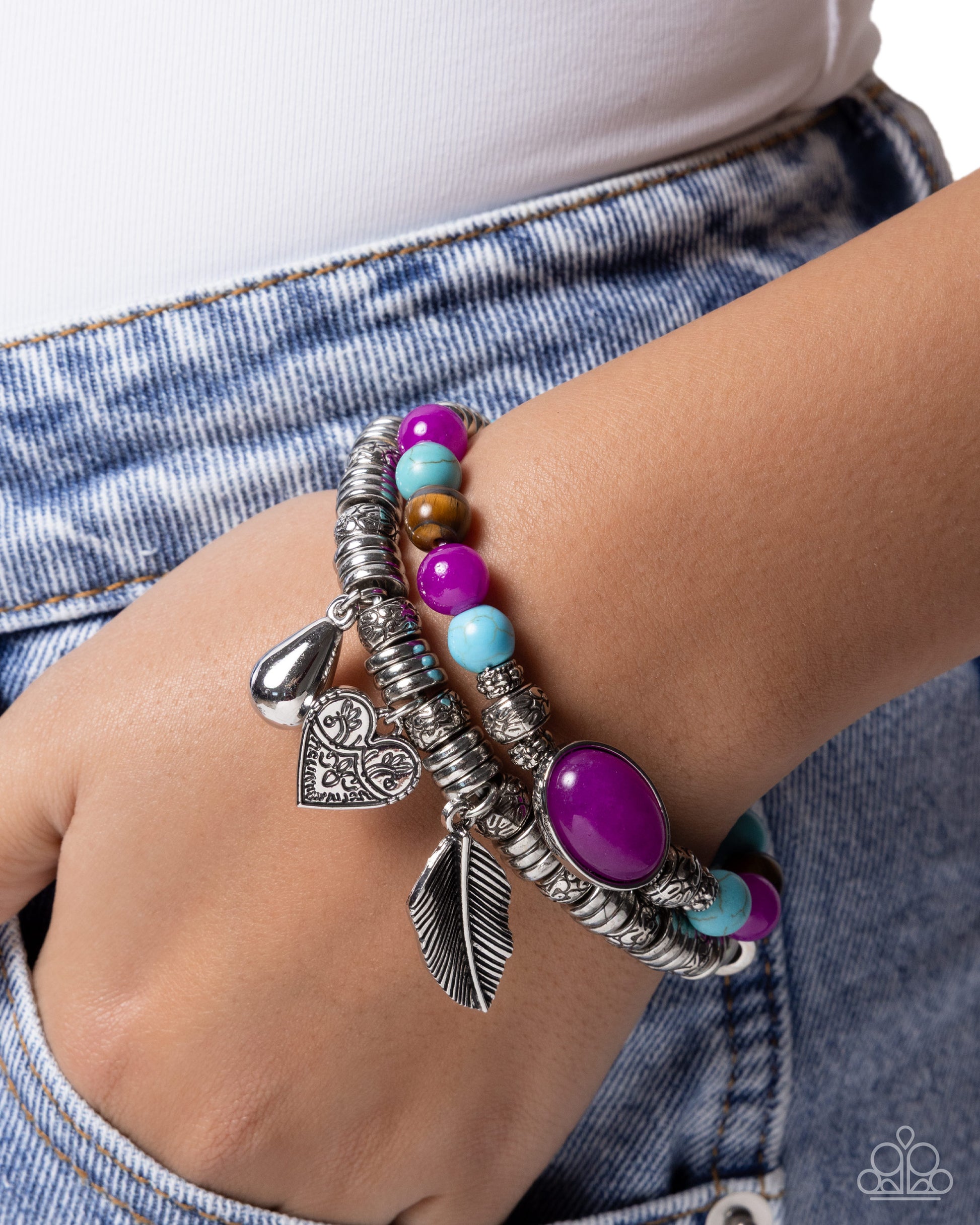 Seasonal Selfie - Purple - Paparazzi Bracelet Image