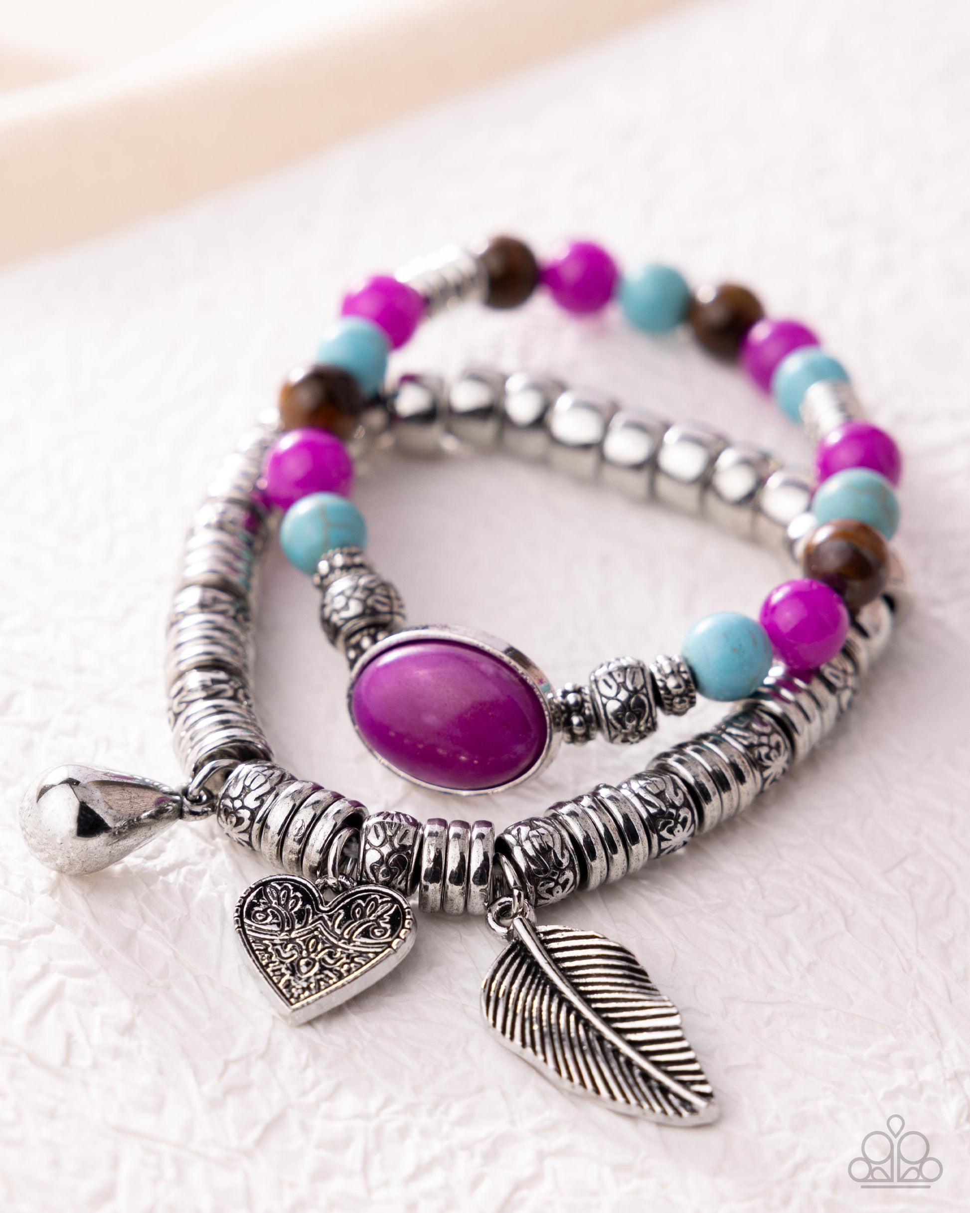 Seasonal Selfie - Purple - Paparazzi Bracelet Image