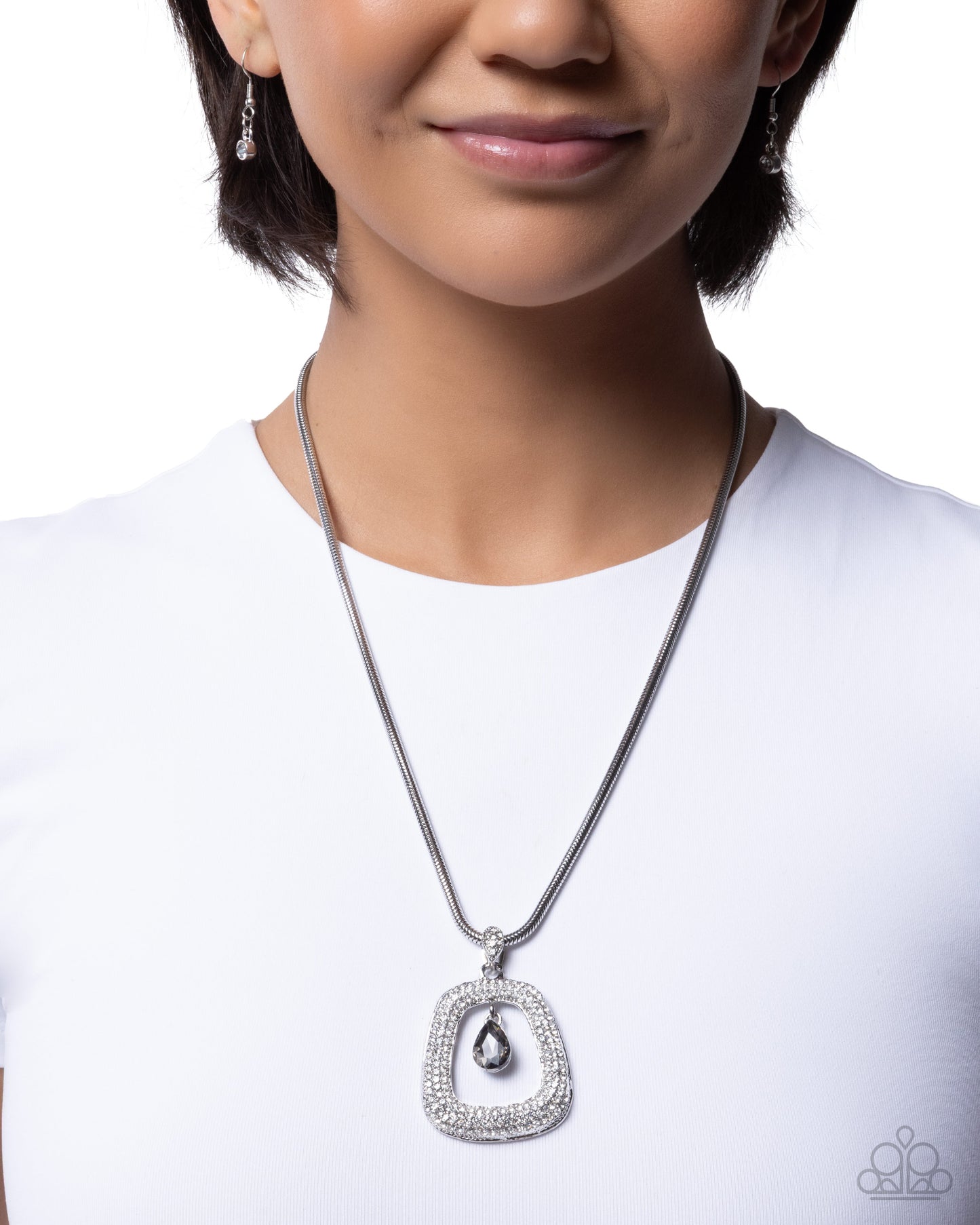 Scattered Spell - Silver - Paparazzi Necklace Image