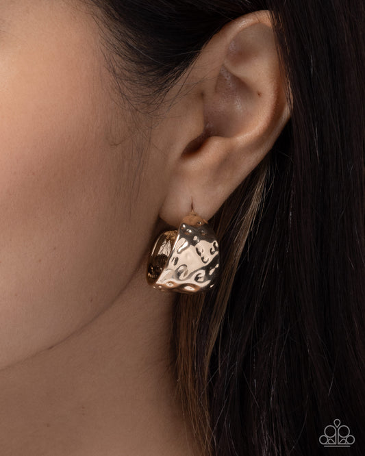 Hammered Hustle - Paparazzi Earring Image