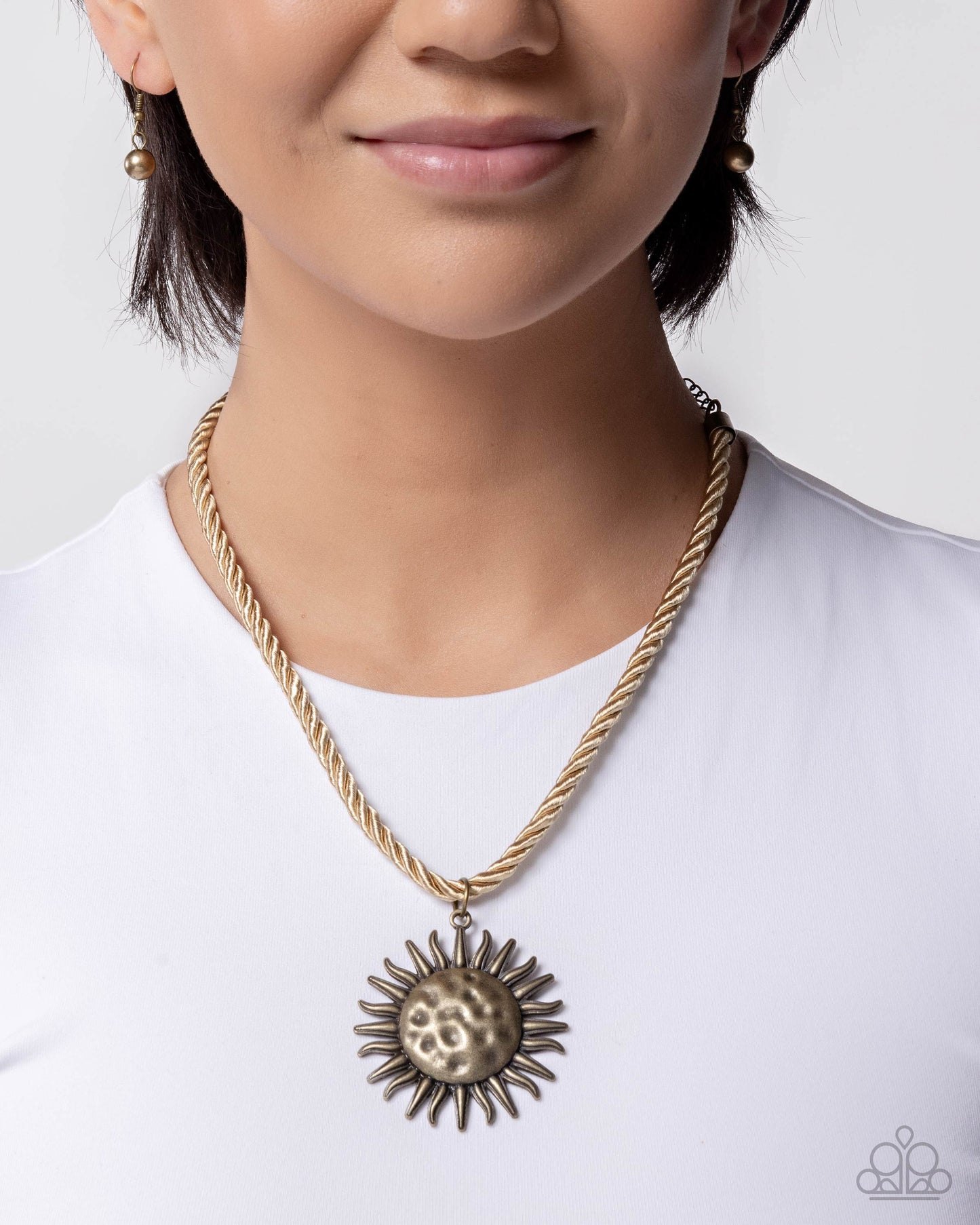Seize the Sun - Brass - Paparazzi Necklace Image
