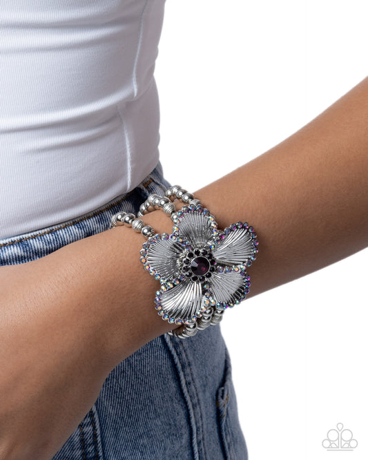 Blooming Bourrée - Purple - Paparazzi Bracelet Image