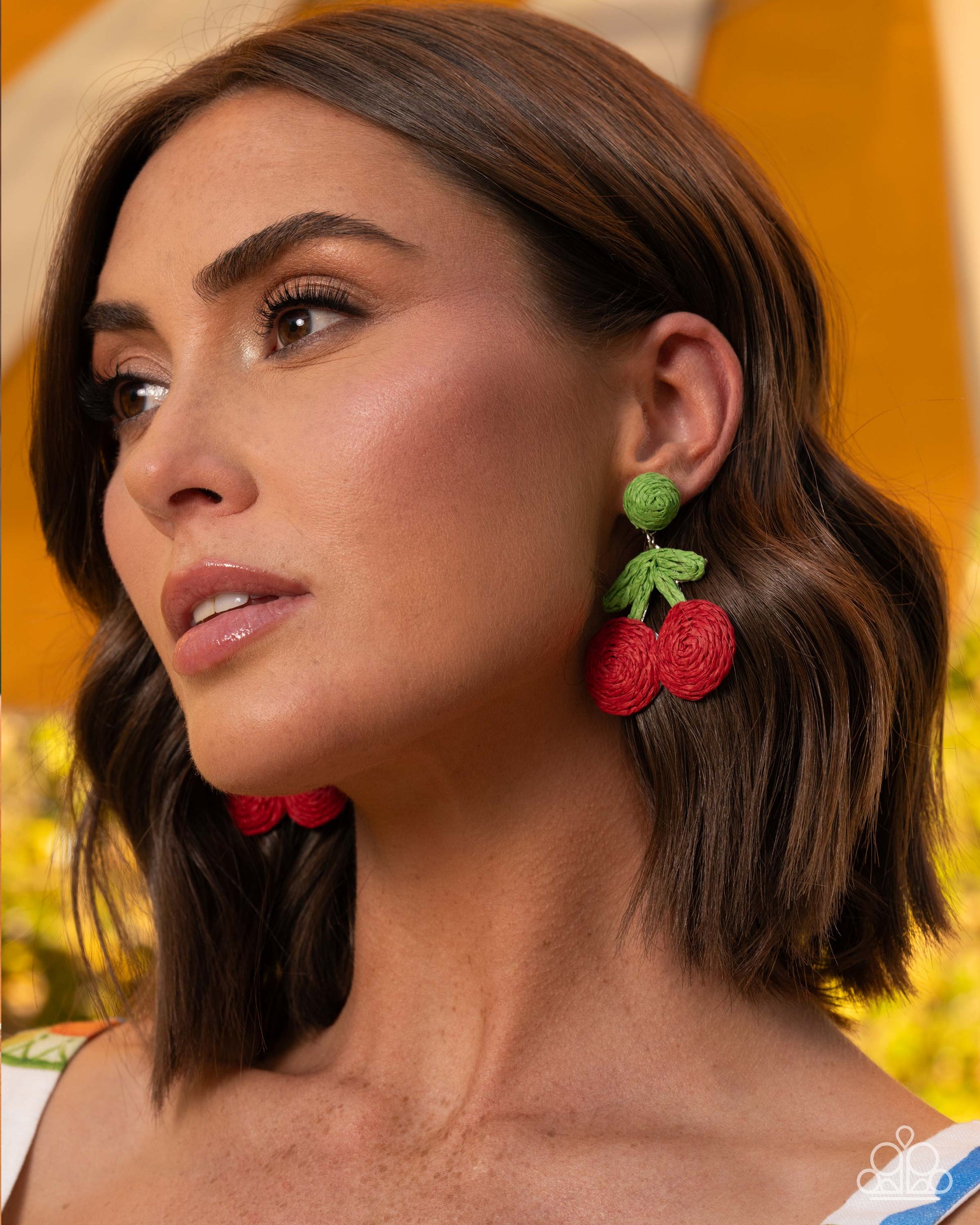 Crafted Cherry - Paparazzi Earring Image