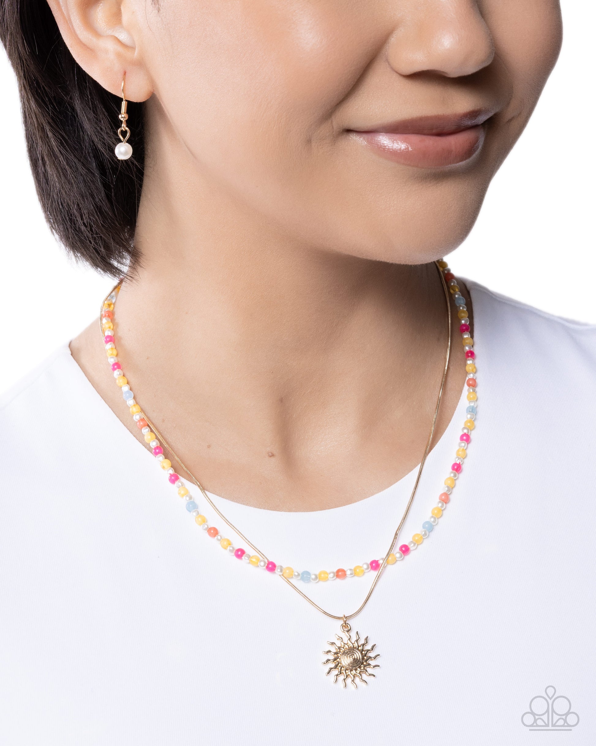 Spiraling Sunset - Paparazzi Necklace Image