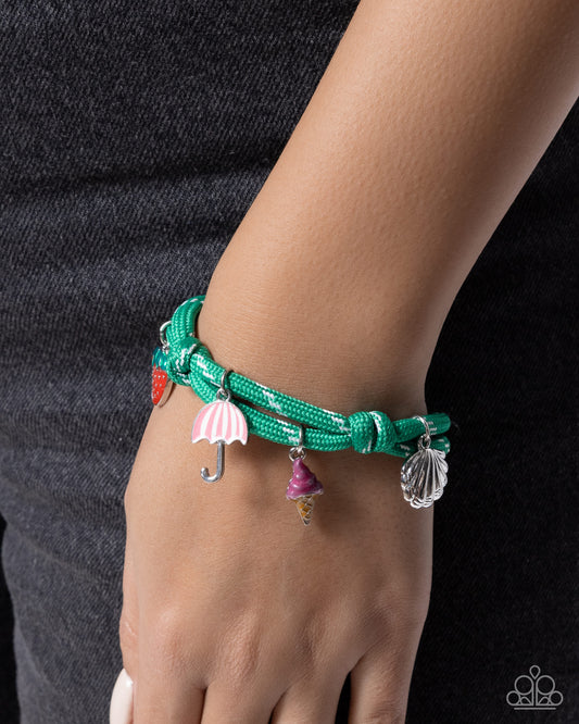 Summer Surge - Green - Paparazzi Bracelet Image