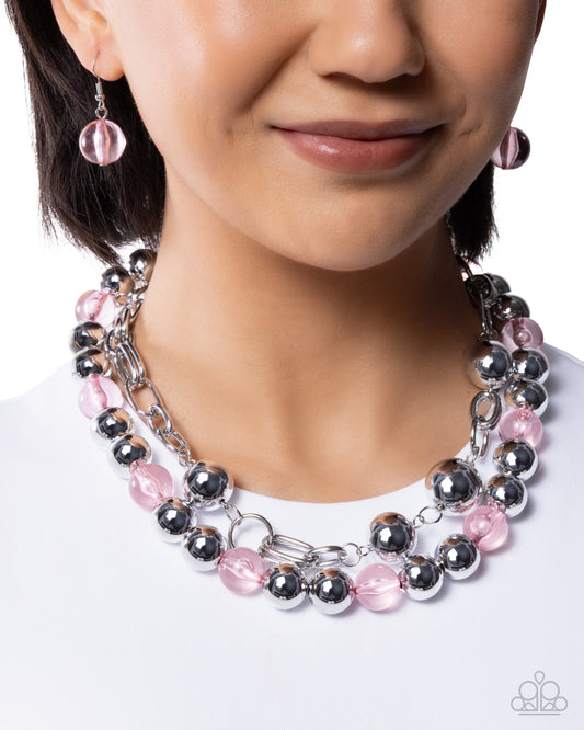 Memorable Maestro - Pink - Paparazzi Necklace Image