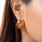 Glossy Gauge - Paparazzi Earring Image