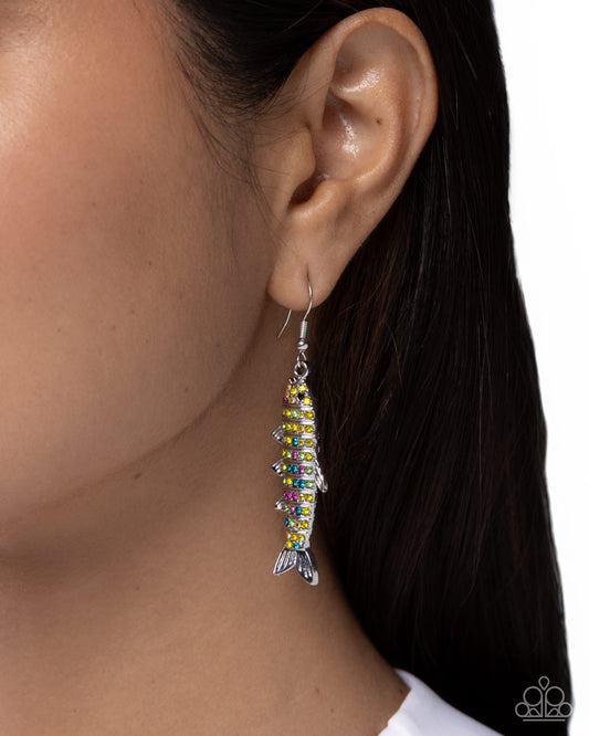 Sophisticated Sardine - Paparazzi Earring Image
