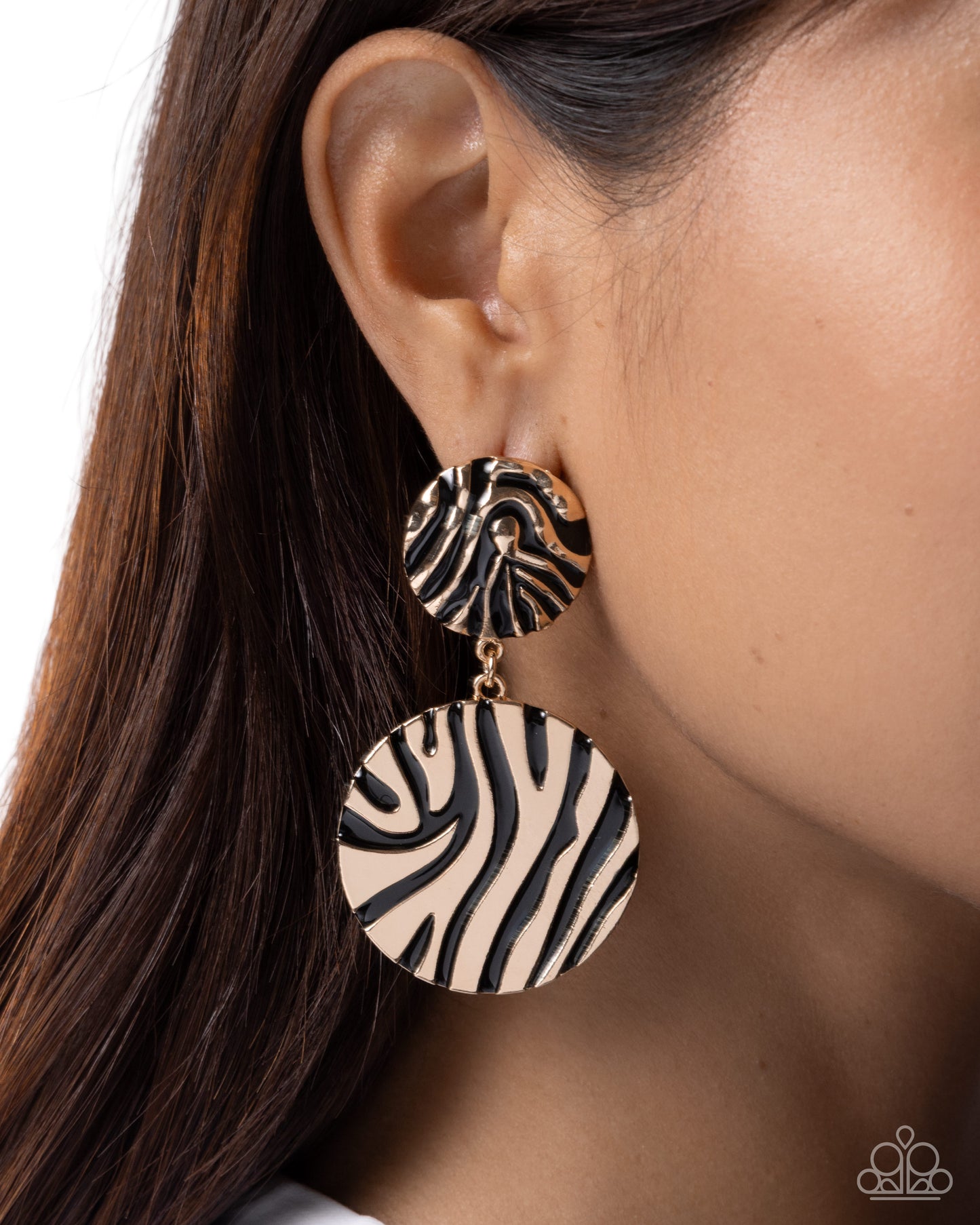 Sophisticated Stripes - Paparazzi Earring Image