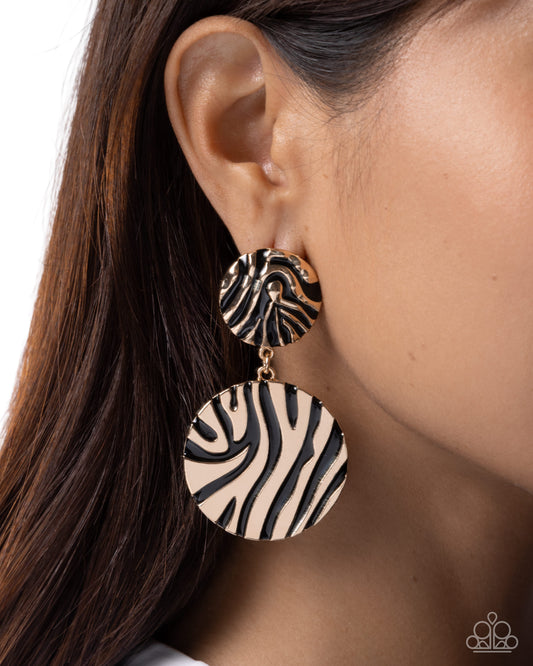 Sophisticated Stripes - Paparazzi Earring Image